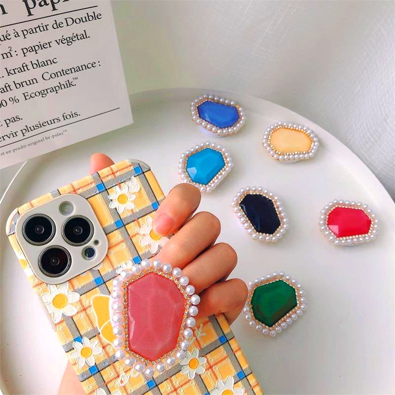 Mobile phone accessories as gifts luxury design phone holder Factory wholesale Custom logo Collapsible Grip stand Jewelry Gifts