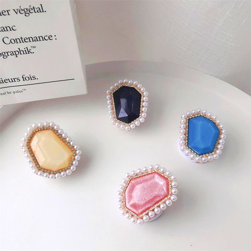 Mobile phone accessories as gifts luxury design phone holder Factory wholesale Custom logo Collapsible Grip stand Jewelry Gifts