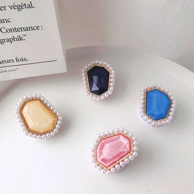 Mobile phone accessories as gifts luxury design phone holder Factory wholesale Custom logo Collapsible Grip stand Jewelry Gifts