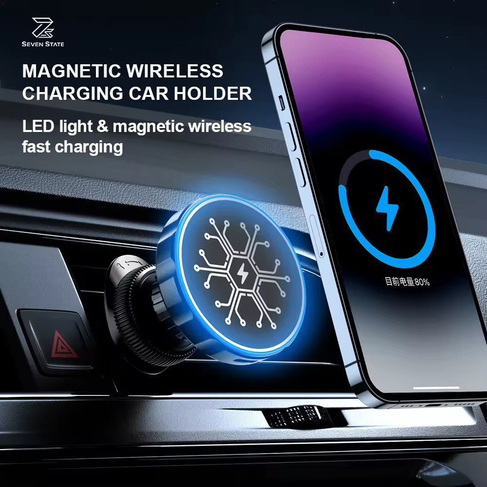 Magnetic Phone Holder For Car,15W Magnetic Wireless Car Charger,Universal in Car Air Vent Car Accessories