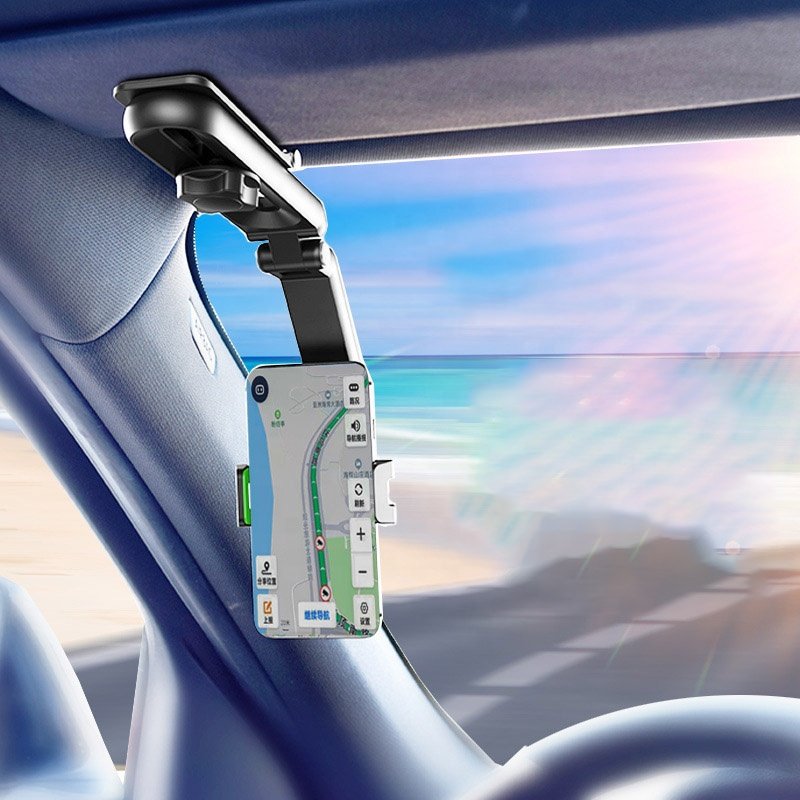 Rotating Sun Visor Cellphone Car Holder Universal Phone Holder Multifunction Mobile For IPhone Support Telephone