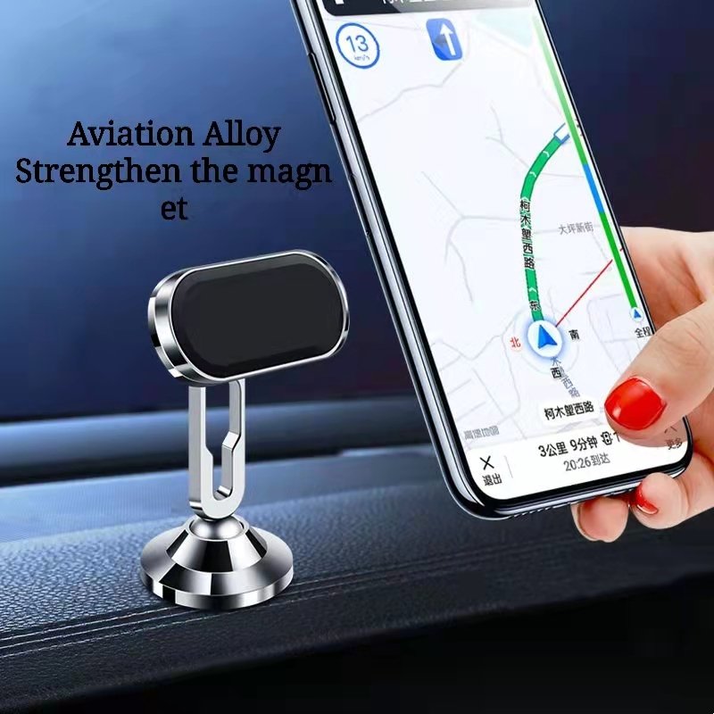 New Design Mobile Phone Bracket Metal Aluminum Alloy Universal Car Phone Holder Magnetic