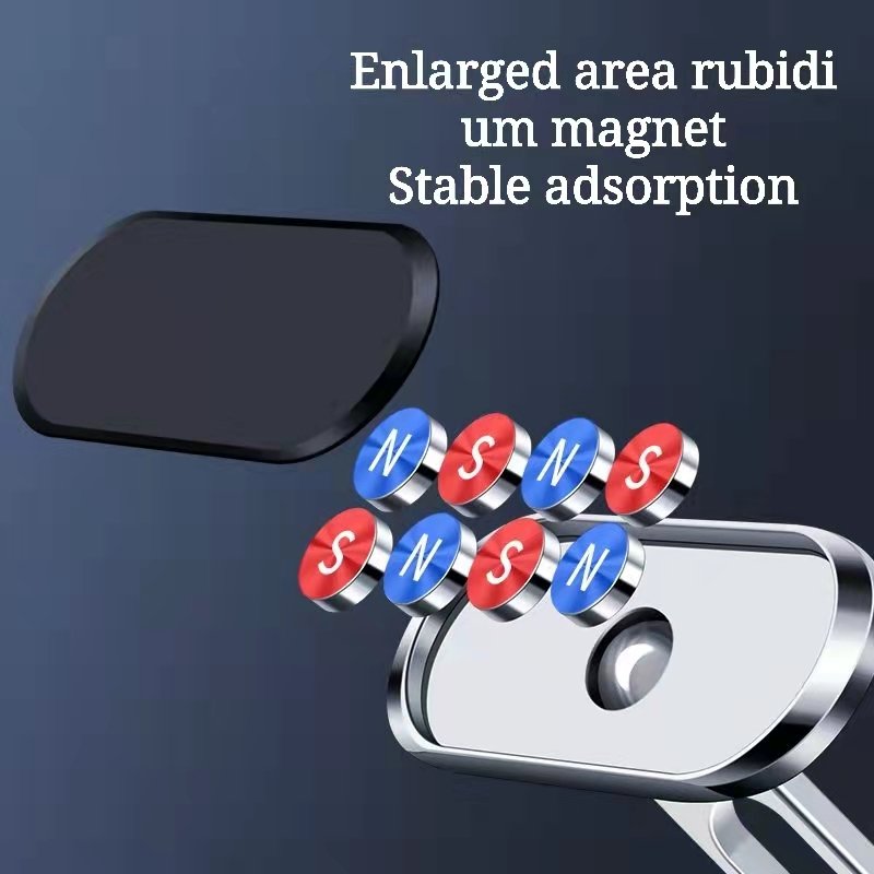 New Design Mobile Phone Bracket Metal Aluminum Alloy Universal Car Phone Holder Magnetic