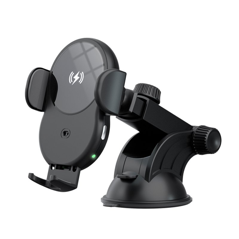 OBSHI Smart 10W Fast Charging Wireless Charger Car Mount Automatic Light Sensor Car Holder Wireless Charger