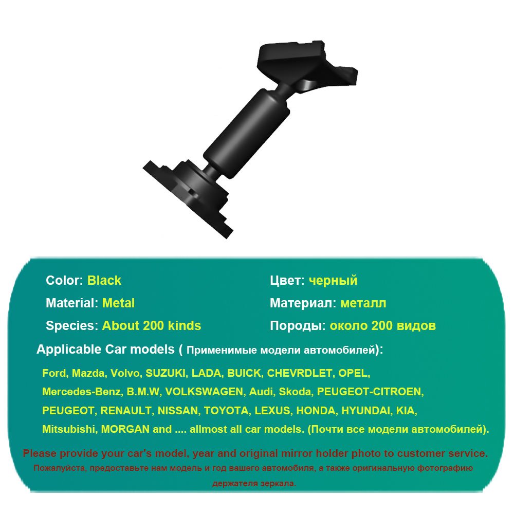 Zimtop Car DVR Holder for Car DVRs Mounts Rearview Mirror DVR Holder Car GPS Recorder Mount Bracket Dash Cam Customizable