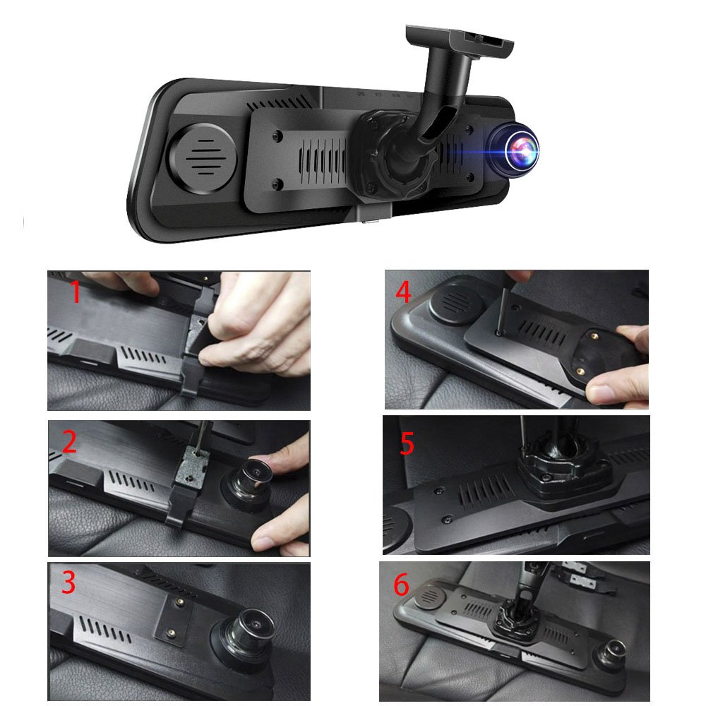 Zimtop Car DVR Holder for Car DVRs Mounts Rearview Mirror DVR Holder Car GPS Recorder Mount Bracket Dash Cam Customizable