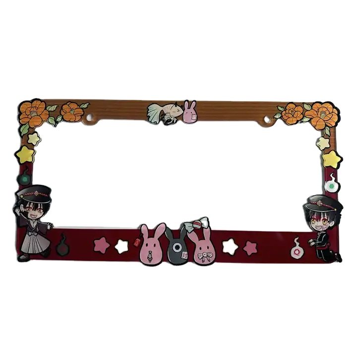 Custom Plastic Car License Plate Frames Motor License Frame Car Number Cover Car license Plate Frame Holder