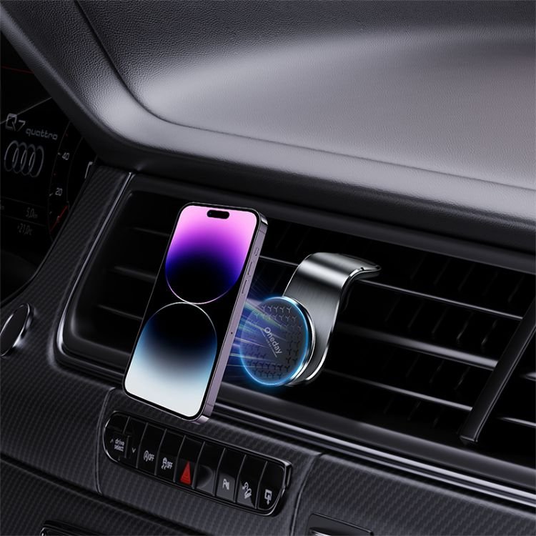 Hot Sale Oneday OH02 Aluminum magnetic car holder For outlet in car Magnetic Car Phone Holder Universal Air Vent