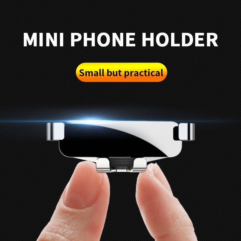 New Arrival Universal Car Phone Mount Gravity Air Vent Phone Holder Mobile Phone Stand-compatible with All Brands