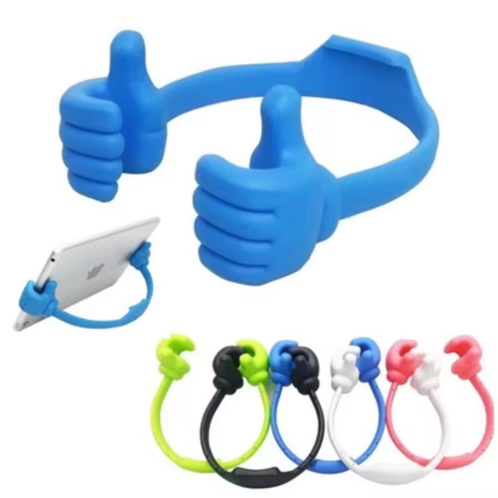 Wholesale universal Thumbs Up Cell Phone Holder Movie Video Watching Lazy Bed Desktop Mount Stand Phone Accessories