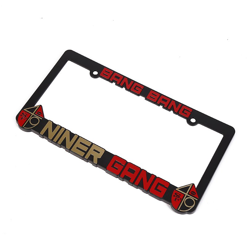 Custom Design Car License Plate Frame Cover USA embossing logo Number Plate Frame License Holder Cover license plate frame