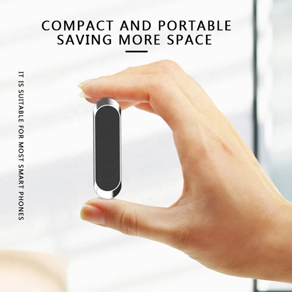 F6 Magnetic Safety paste silicone aluminum alloy car Sticker Metal Home Mobile Phone Strong Magnet Stand Holder for car