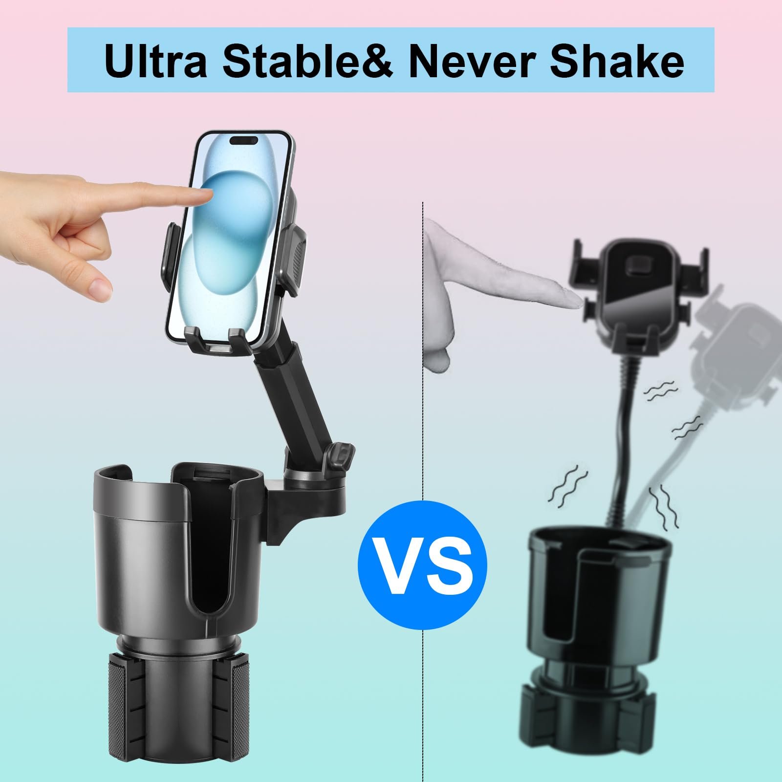 Car Water Cup Holder Cup Holder Mobile Phone Holder Central Control Two-In-One Multi-Function 360 Car Navigation