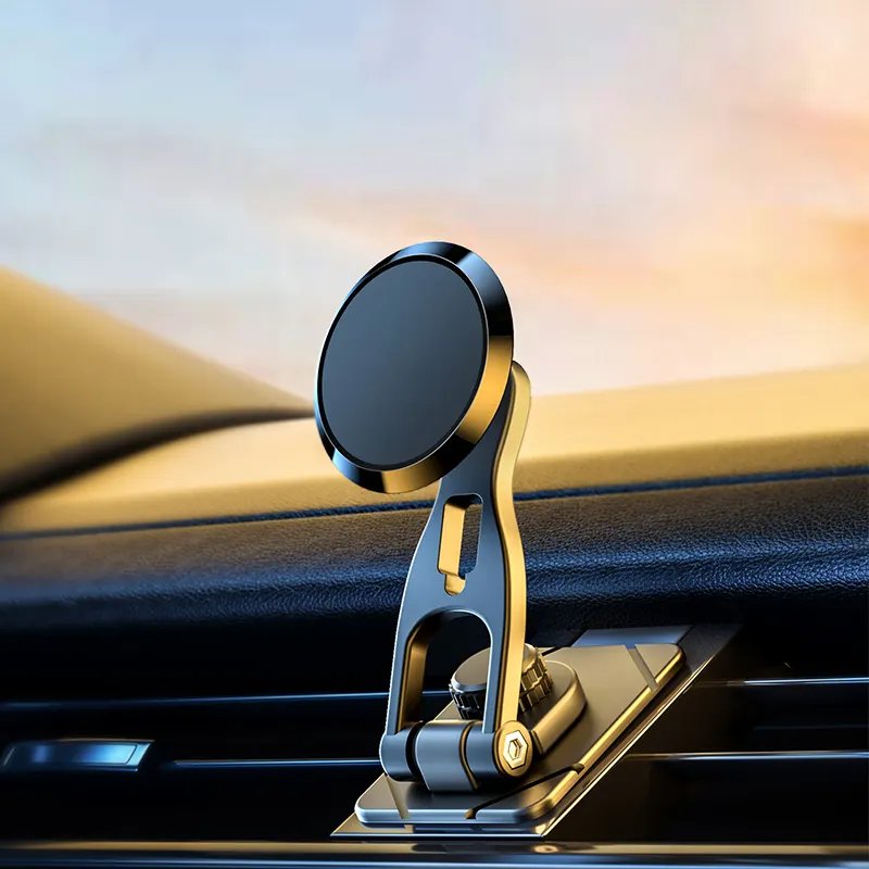 New Design Universal Dashboard Car Mobile Phone Holder Floating Screen Folding Magnetic Dashboard Phone Mount Universal