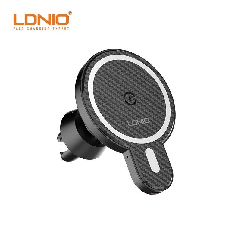 LDNIO MA20 15W High Power Magnetic Wireless Charging Car Phone Holder Perfect Support For iPhone12/13 Series Mobile Phone