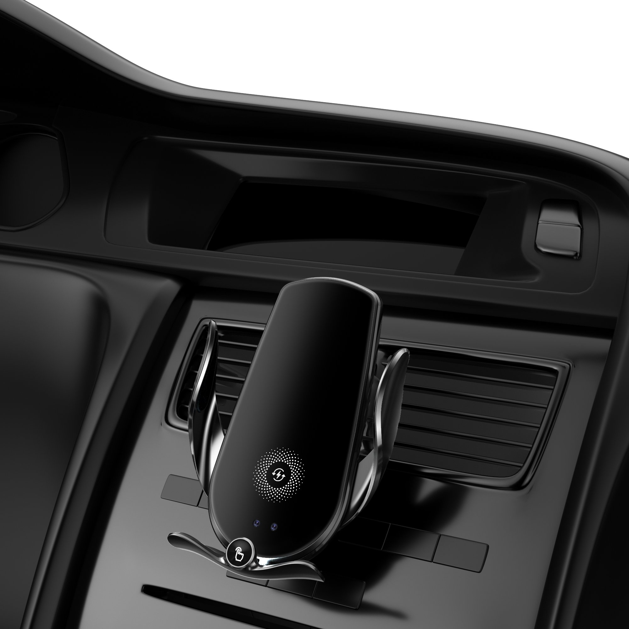Car Magnetic Charging Mobile Phone Holder 15W Wireless Car Charger Mount Auto-sensing Phone Holder Stand Charger