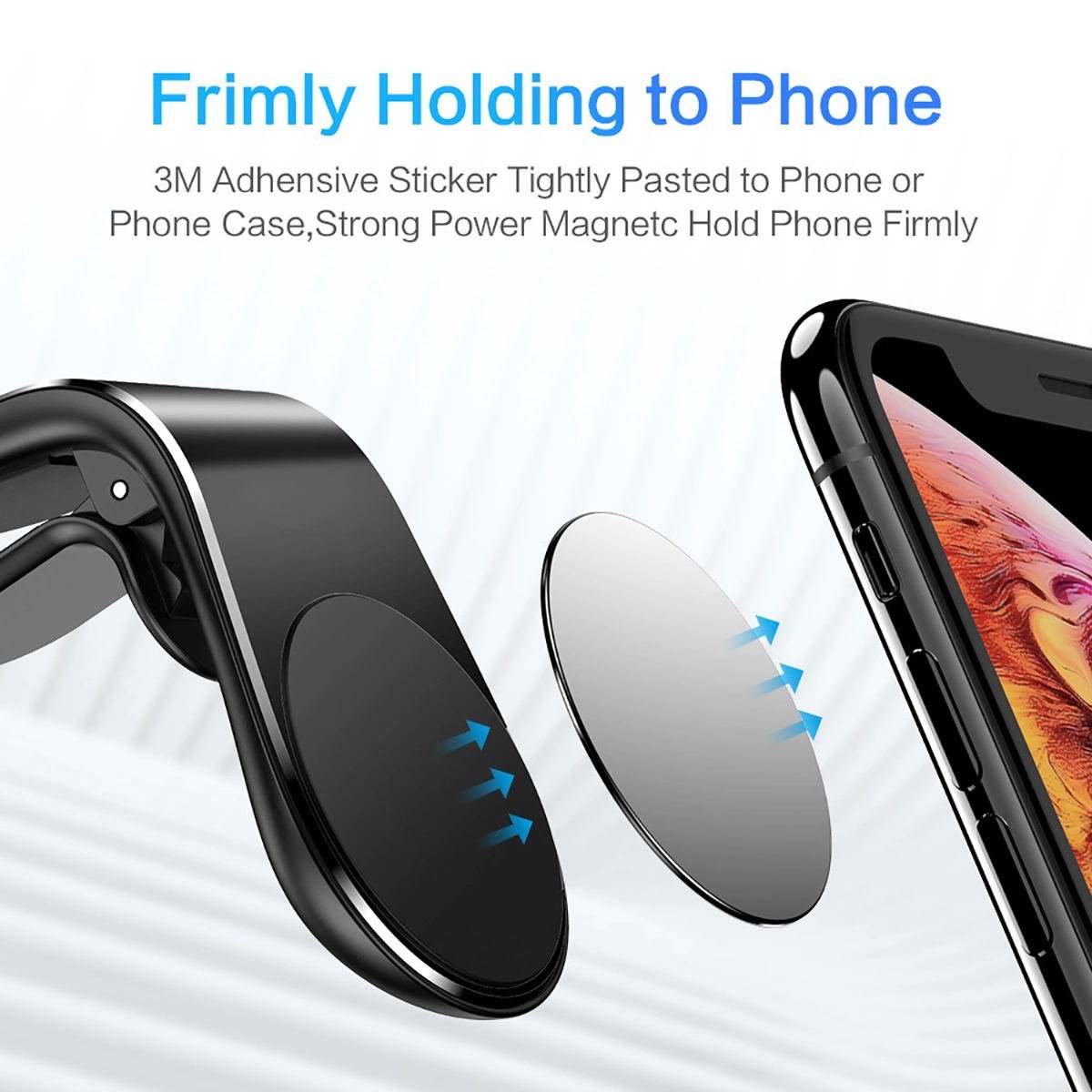 2024 Hot Selling Universal Mobile phone Accessories L Shape Magnetic Car Phone Holder