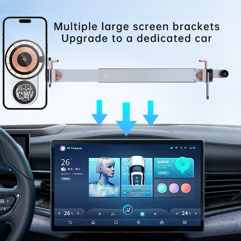 2024 New Products Magnetic Suction Car Holder Brackets Screen Protect holder for Tesla, new energy vehicles