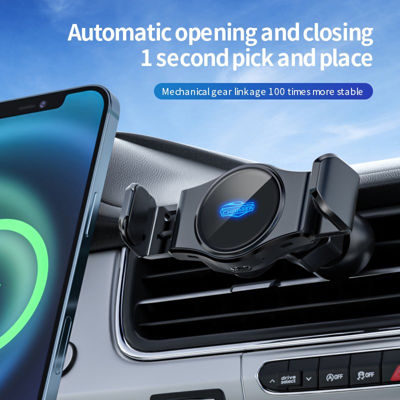 Adjustable Car Mobile Phone Holder Car Vent Wireless Charging Mobile Phone Holder