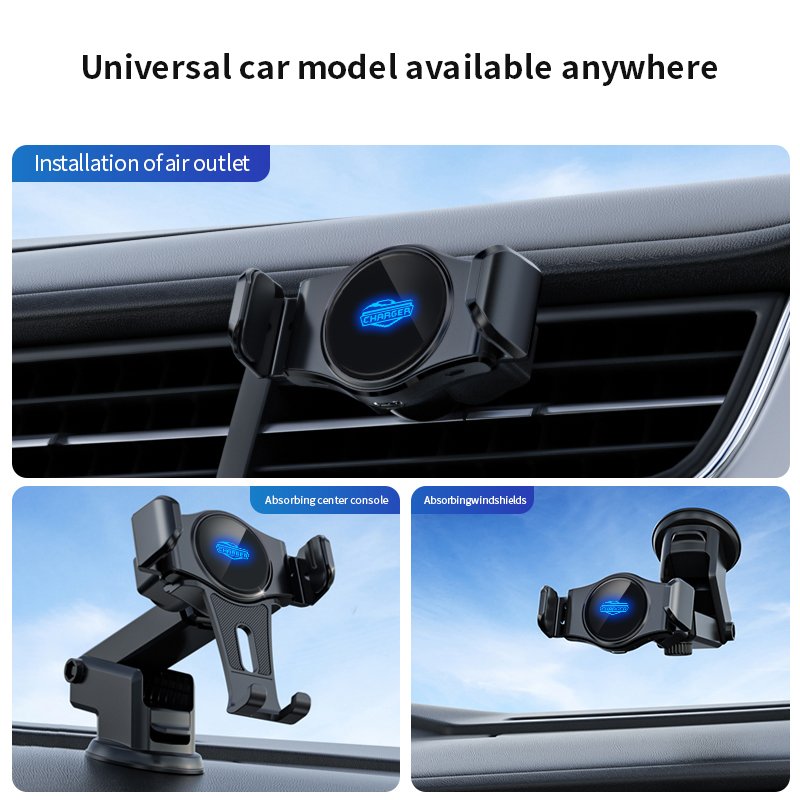 Adjustable Car Mobile Phone Holder Car Vent Wireless Charging Mobile Phone Holder