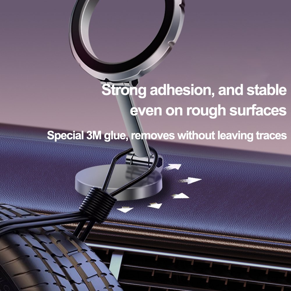 Car Mount, Strong Magnet 360 Rotation Magnet Phone Holder for Car, for iPhone Car Holder Mount Dash Phone Mount