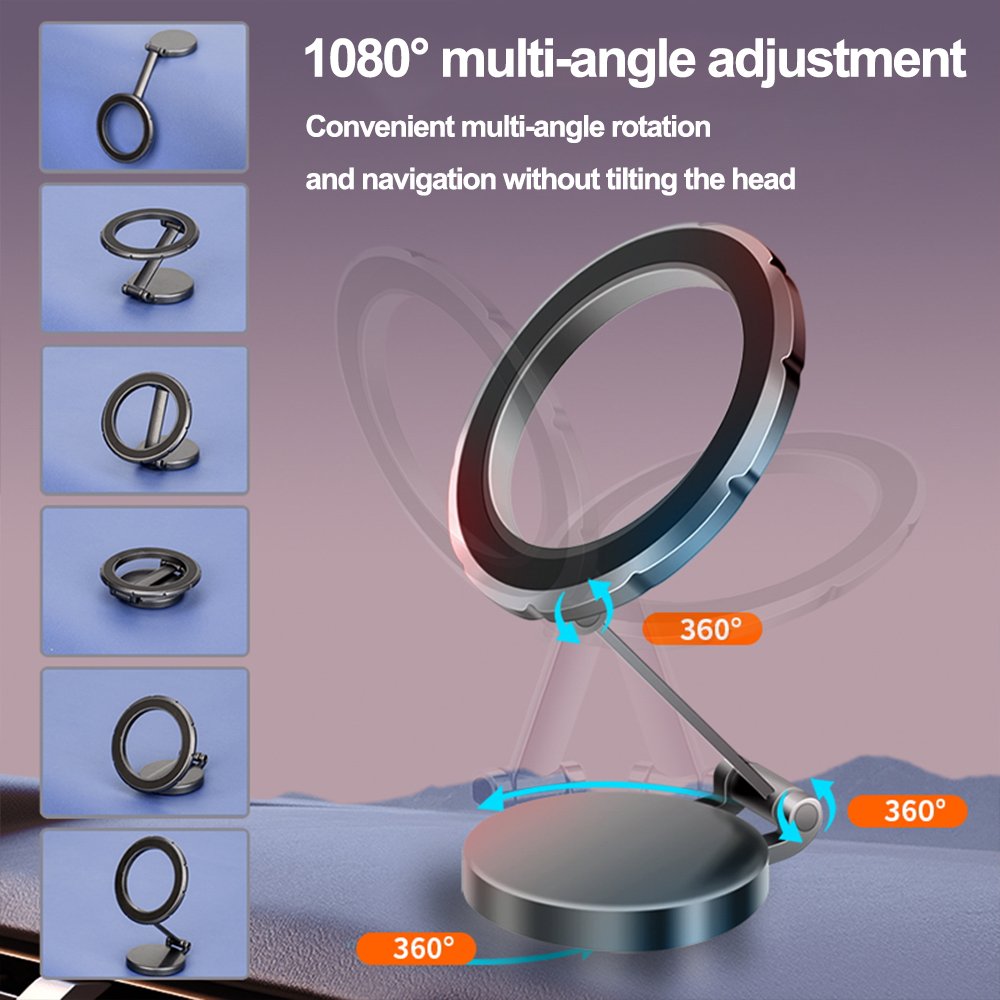 Car Mount, Strong Magnet 360 Rotation Magnet Phone Holder for Car, for iPhone Car Holder Mount Dash Phone Mount
