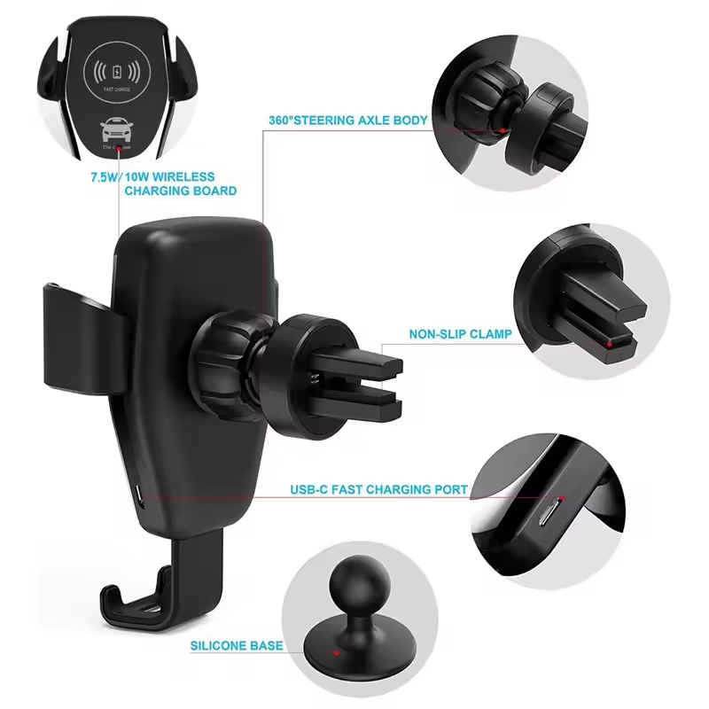 Best Price 15w Fast Wireless Charger Auto Clamping Car Wireless Charger Phone Holder For Mobile Phone Wireless Charger Magnetic