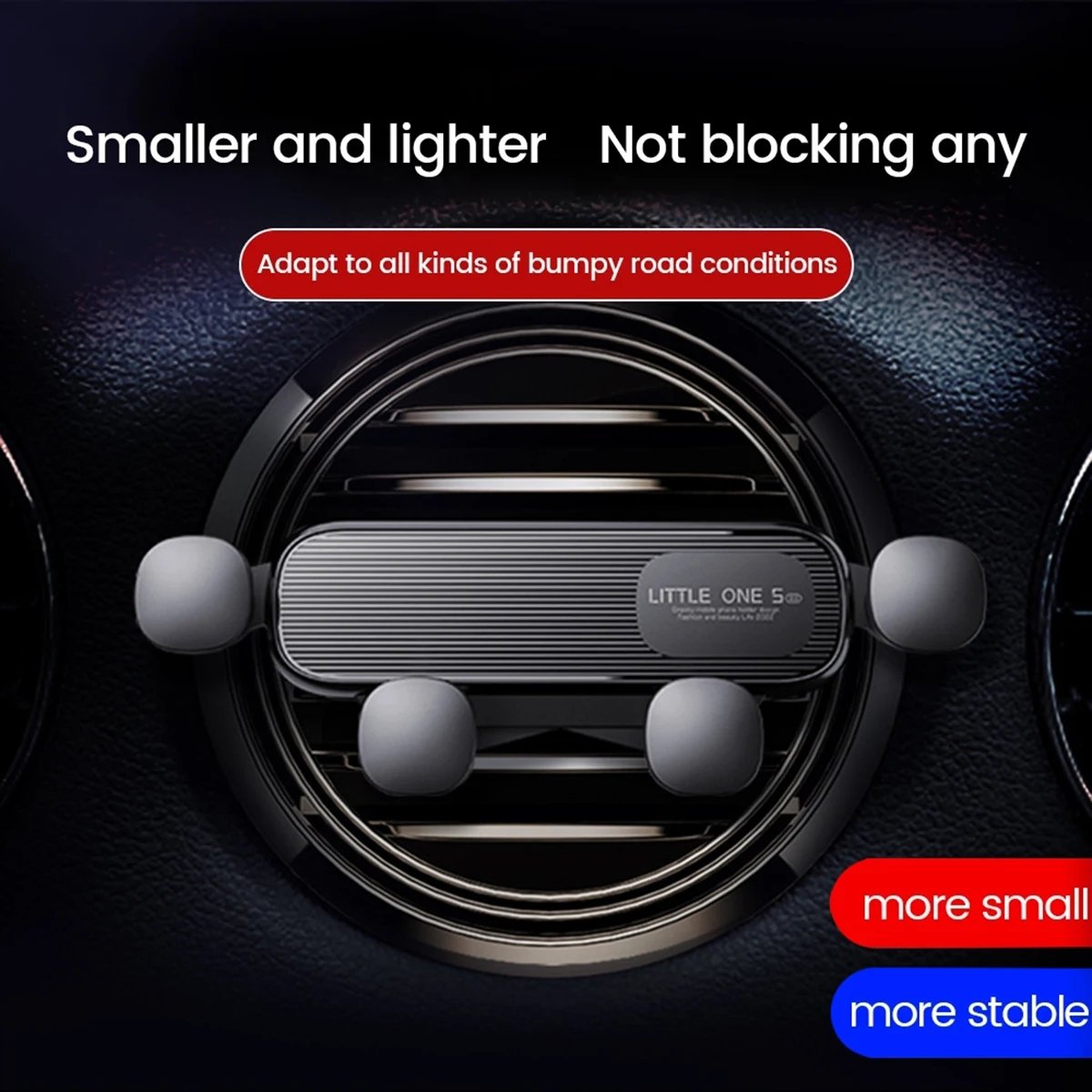 Phone Holder For Car Adjustable Universal Phone Holder Gravity Air Vent Clip Mount Stand 4.1-7 inches