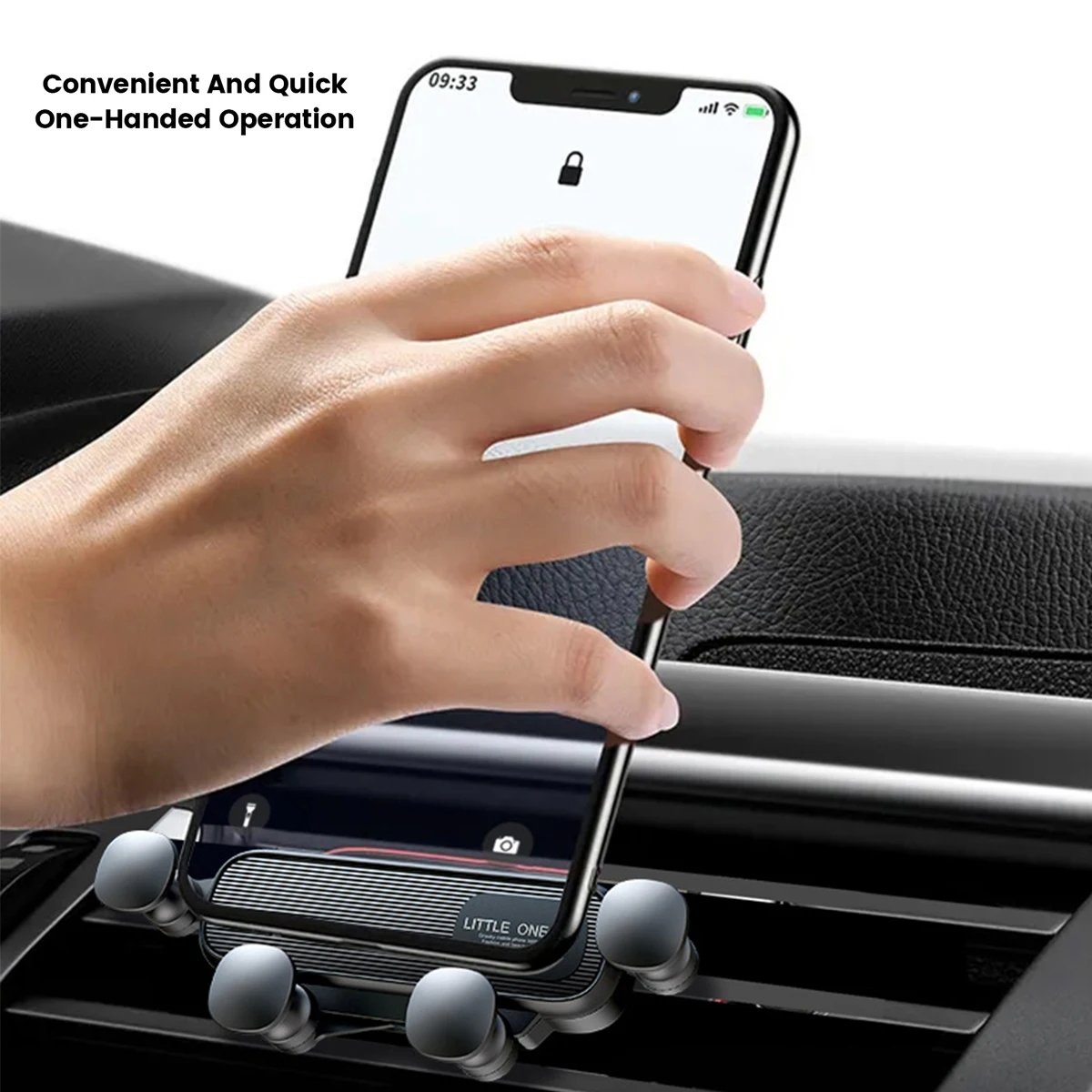 Phone Holder For Car Adjustable Universal Phone Holder Gravity Air Vent Clip Mount Stand 4.1-7 inches