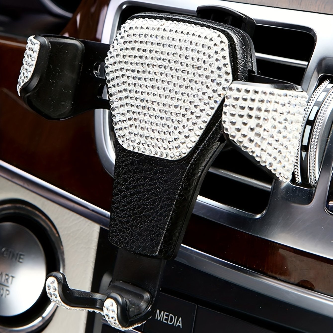 Bling car gravity car vent holder magnetic universal car holder diamond phone holder GPS Stand Support Auto Air Vent Mount