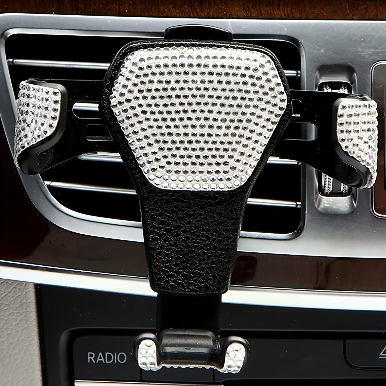 Bling car gravity car vent holder magnetic universal car holder diamond phone holder GPS Stand Support Auto Air Vent Mount