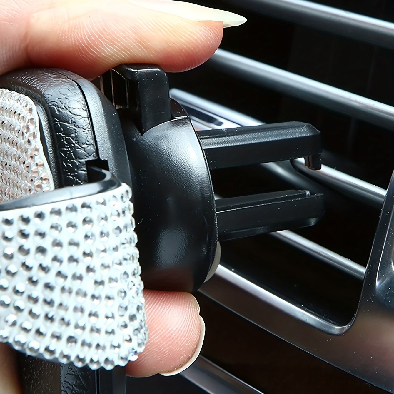 Bling car gravity car vent holder magnetic universal car holder diamond phone holder GPS Stand Support Auto Air Vent Mount