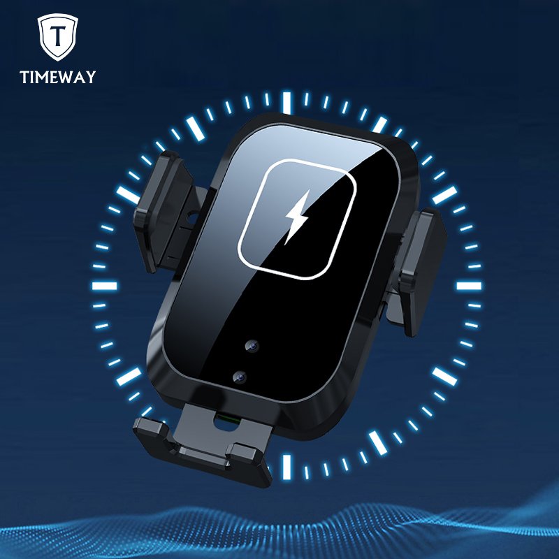 Touch control Smart Sensor Car Wireless Charger Coil induction Charging 15w Fast Wireless Car Charger