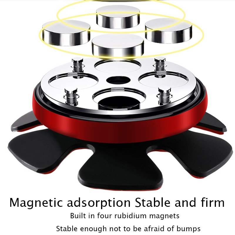 Popular Mobile Phone Holder Cute Steering Wheel Navigation Multi-Function Sucker Flexible Magnetic Car Mobile Phone Holder