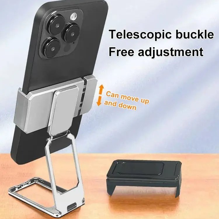 Trending Products 2024 New Foldable Bracket 360 Rotation Adjustable Magnetic Metal Clip Folding Phone Stand Car Phone Holder