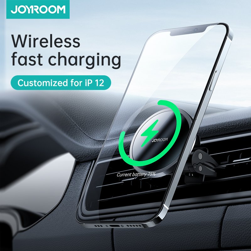 JOYROOM Magnet Holder Air Vent Mount Phone Car Holder OEM 15W Wireless Charger for iPhone 15