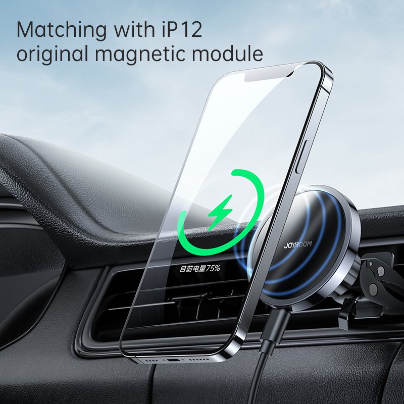 JOYROOM Magnet Holder Air Vent Mount Phone Car Holder OEM 15W Wireless Charger for iPhone 15