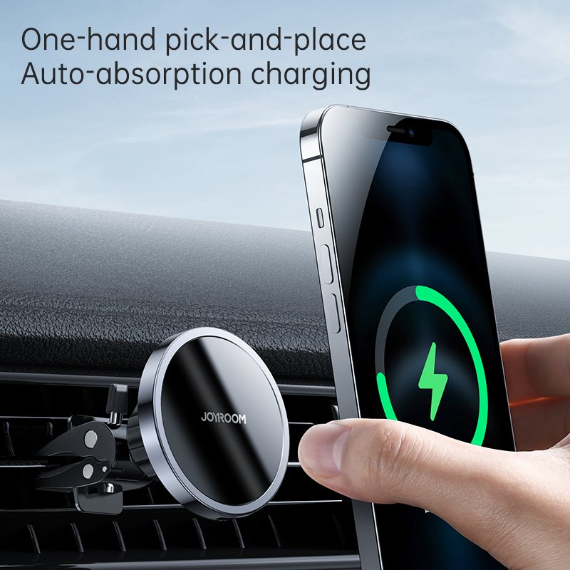 JOYROOM Magnet Holder Air Vent Mount Phone Car Holder OEM 15W Wireless Charger for iPhone 15