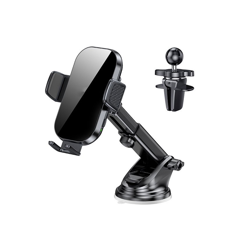 Super Suction 15W Fast Charging Auto Clamping Phone Holder Wireless Car Charger for Samsung Galaxy S24 iPhone 15