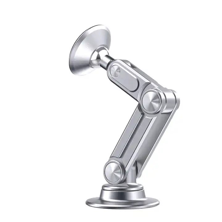 Dashboard High Grade Metal Mobile Phone Car Holder Magnetic Alloy Folding Durable Rotating Car Phone Holder Wholesale Stand