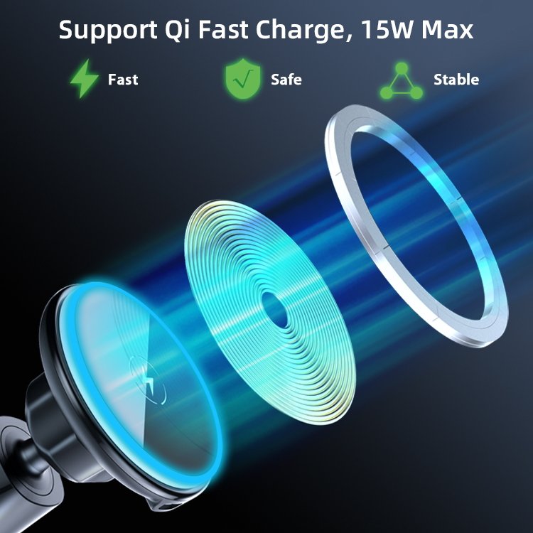 Taiworld Wireless Charger Stand Phone Holder Car Air Mount 15W Fast Wireless Charging Car Mount Phone Bracket Smart Car Holders