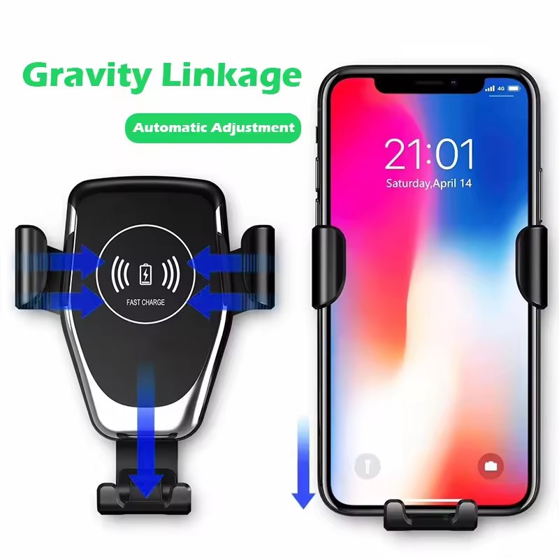 High quality multi-purpose mobile phone car holder 10W fast gravity wireless car charger fast charging car mobile phone charger