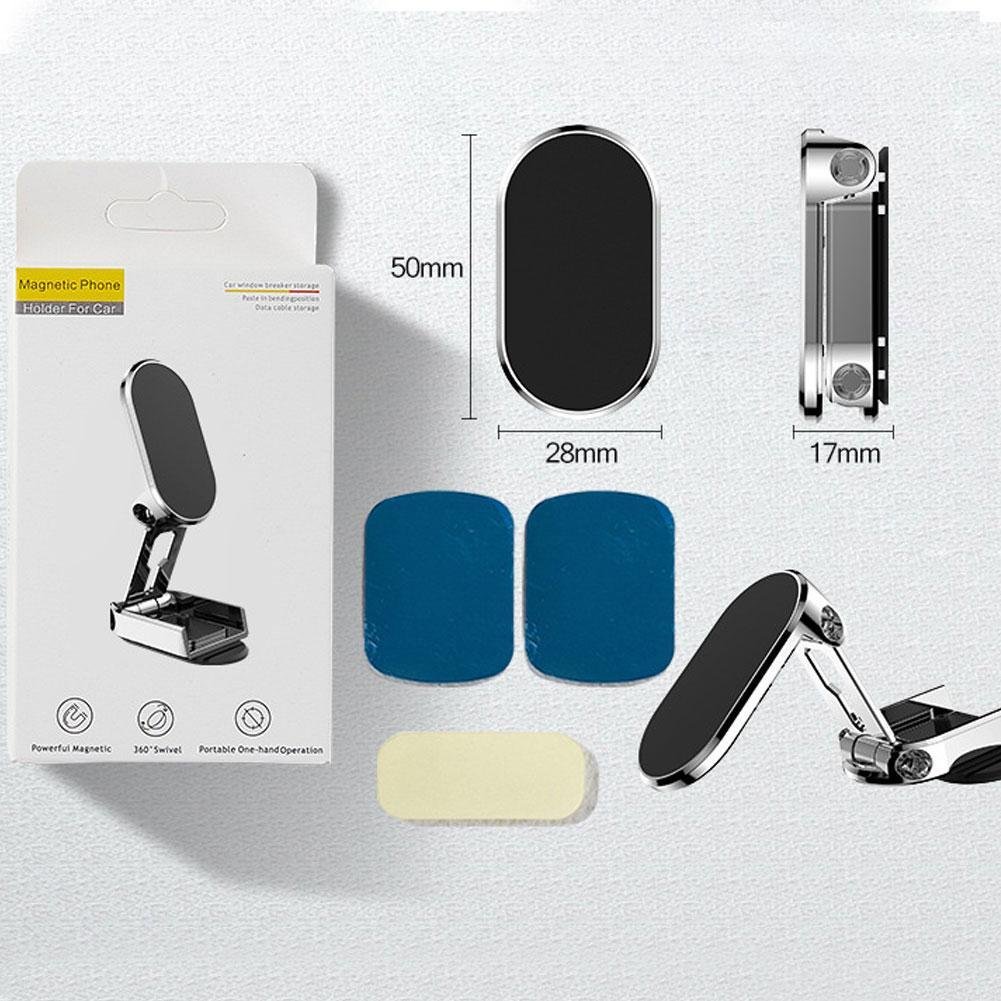 Foldable Magnetic Car Dashboard Bracket Strong Magnet Handsfree Mount Multifunction Car Phone Holder