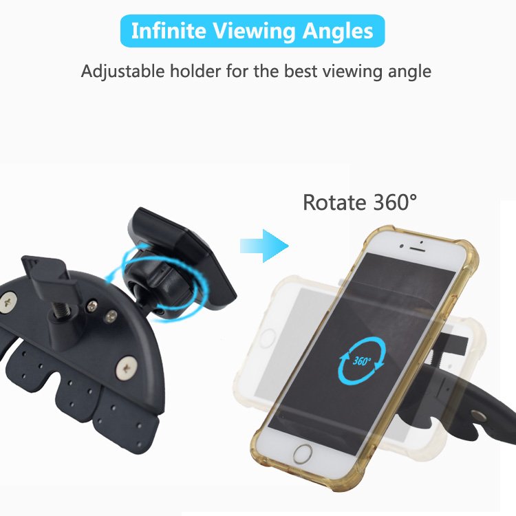 magnetic vehicle CD slot mount dashboard universal cell phone holder compact magnet bracket mobile phone stand