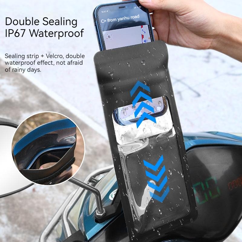 New Light Upgrade Holder Waterproof Motorcycle Mobile Phone Holder Mobile Phone Holder for Bike and Motorcycle