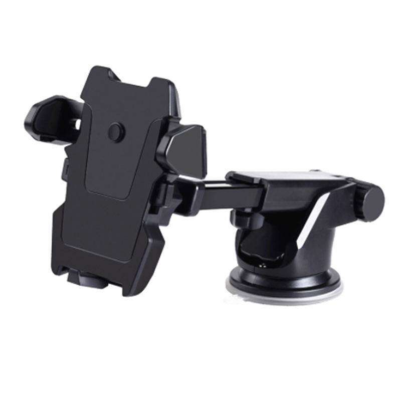 OEM customized logo adjusstable long arm easy one touch car dashboard mobile phone stand holder mobile phone mount