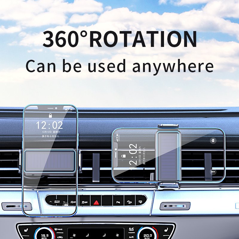 Portable Solar Car Mobile Phone Holder Automatic Induction Electric Multiple Phone Holder
