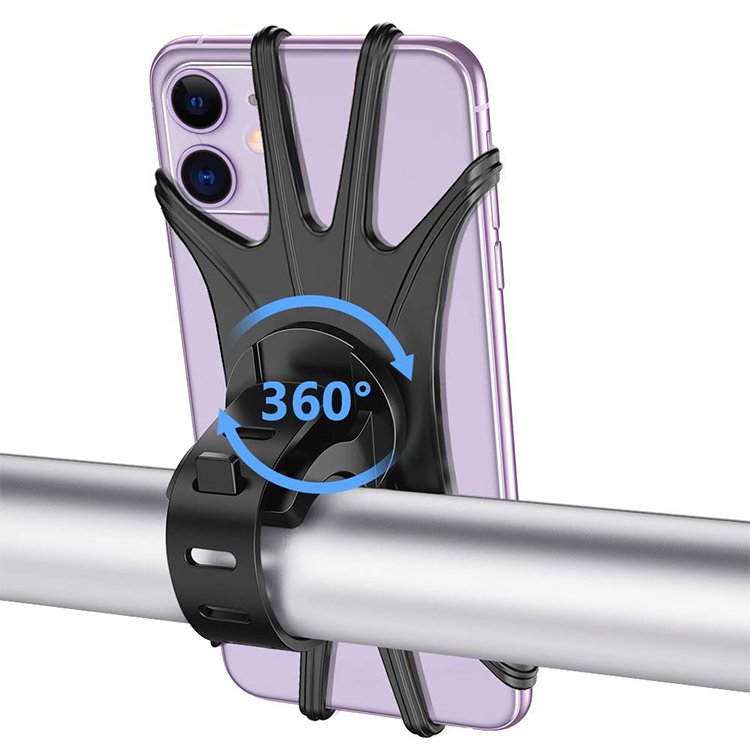 Universal Silicone Motorbike Motorcycle Outdoor Mountain Bicycle Bike Handlebar Mount Smart Cell Mobile Phone Holder
