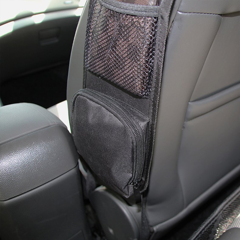 Oxford & PU Car Seat Organizer with Multi-Pocket Drink Holder Side Storage Hanging Bag Auto Styling Phone Holder