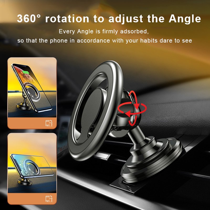 high quality 360 degree adjustable magnetic car air vent mobile phone holder fit for magsafe car mount for All Phone